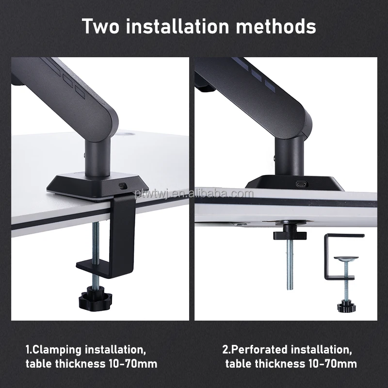 Portable Monitor Bracket Mounted Monitor Stand Rotating Support Adjust Stand Desk Holder Monitor Mount