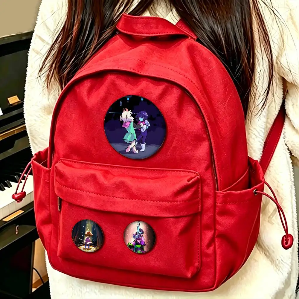 Game D-D-Deltarune Custom Enamel Pin Badges 25mm 32mm 44mm 58mm Backpack Hat Decor Toys Gifts