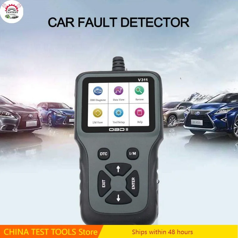 

Диагностический прибор V311 для автомобилей: считыватель кодов OBD2, портативный детектор неисправностей автомобиля