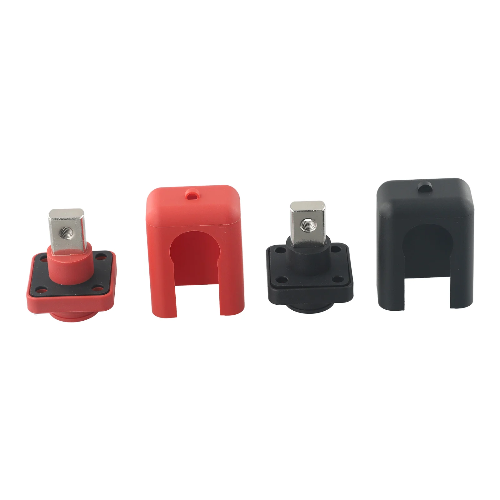 IP67 Protection Battery Terminal 250A 2Pcs All-copper Click-on Protective Cover Conductive Crimp Screws Easy-to-plug Copper Nose