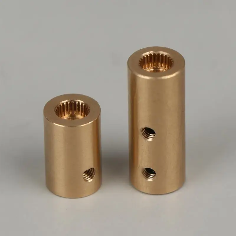 【BS】1/2Pcs 25T Servo Shaft Coupler Adapter Shaft Top Hole Dia 5/6MM Extension Column Coupling Connector For RC Airplane
