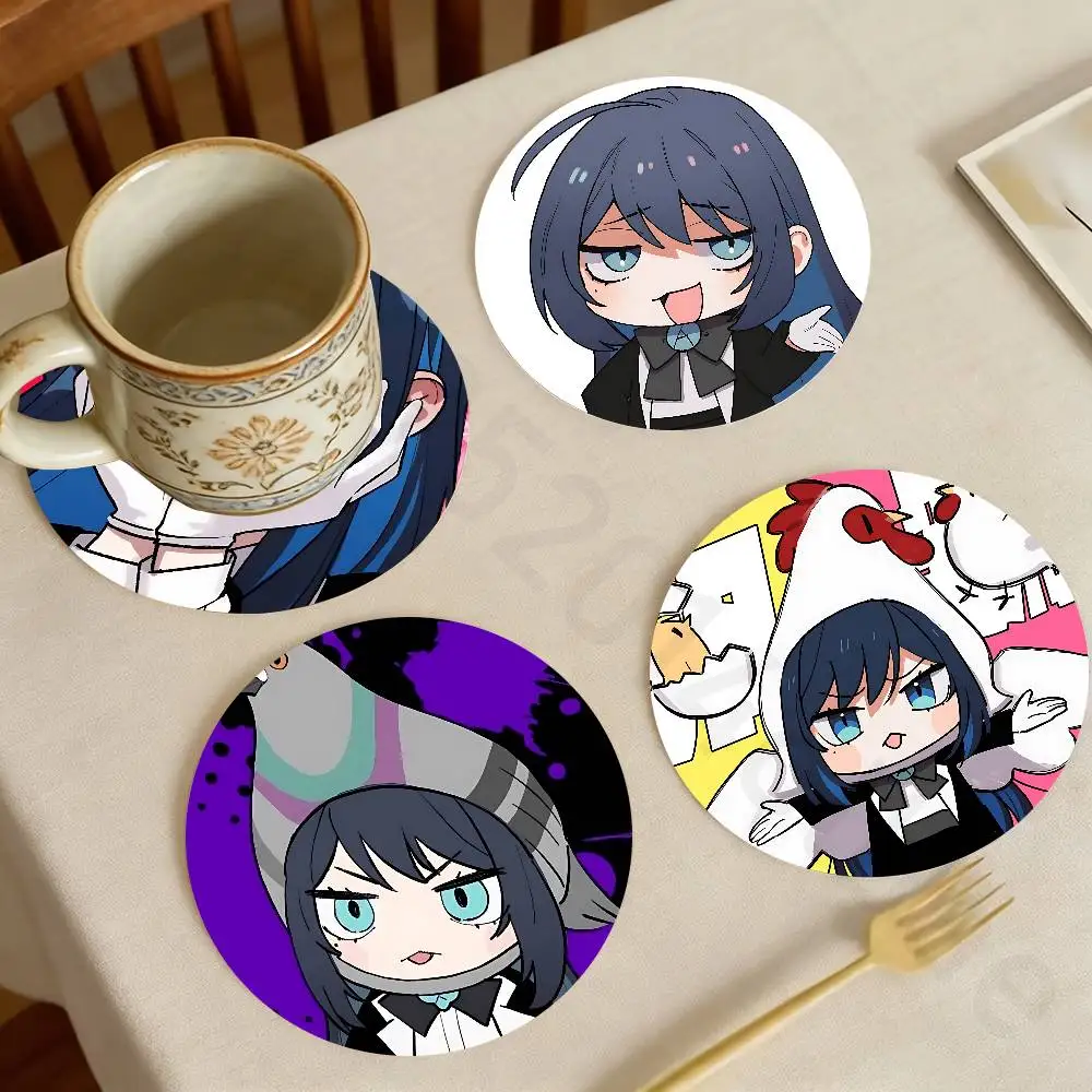 

Singer A-Ado Show LP Wooden Cup Coaster Tea Coffee Beverage Colour Printing Cup Mat Home Restaurant Decorations