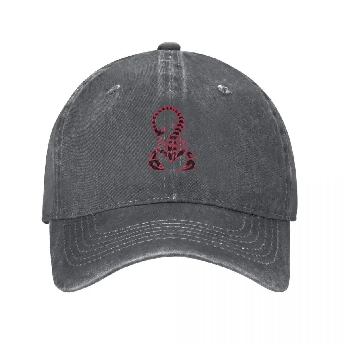 Abstract Neon Blood Red Scorpio Baseball Cap sun caps Trucker Cap Designer Hat Cosplay Men Hats Women's