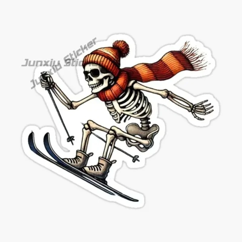 

Ski Skiing Car Sticker Vinyl Self-adhesive Car Accessories Laptop Moto Helmet Decorative Decal