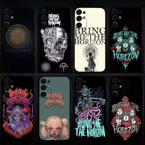 Bring Me The H-Horizons BMTH Phone Case For Samsung S25,S24,S23,S22,S21,S20,Plus,Fe,Lite,Others Black Cover