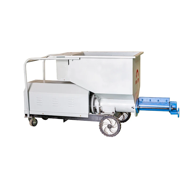 Electric Screw Mortar Sand and Cement Slurry Grouting  Pump and Spraying Pump with Mixer