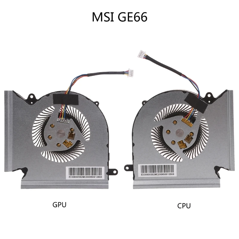 

for MSI GE66 GP66 GL66 Series Notebook CPU GPU Cooling Fans DC5V 1A PABD08008SH B0KA