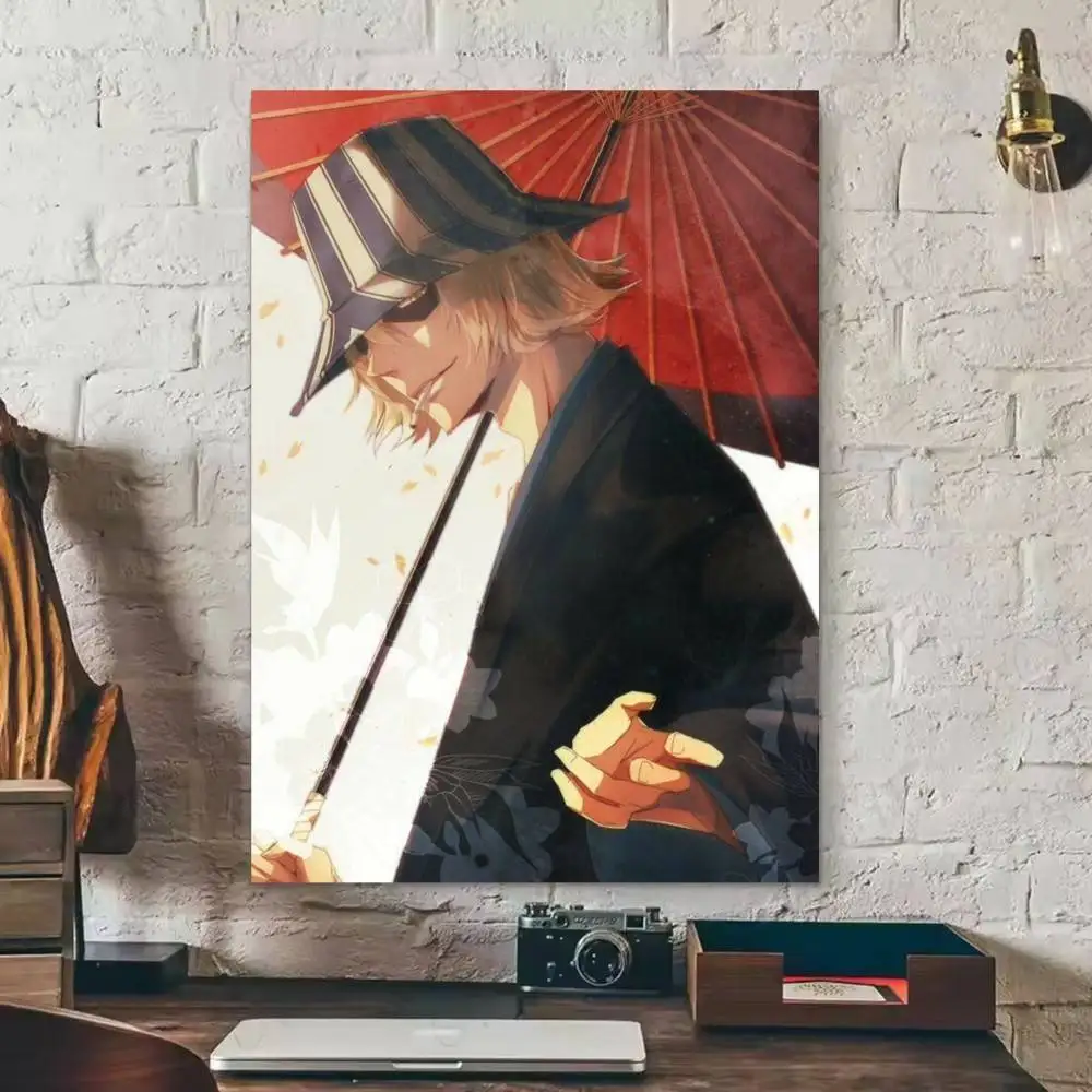 Urahara Kisuke BLEACH Anime   Poster Waterproof HD Art Wall Decal Self-Adhesive Print