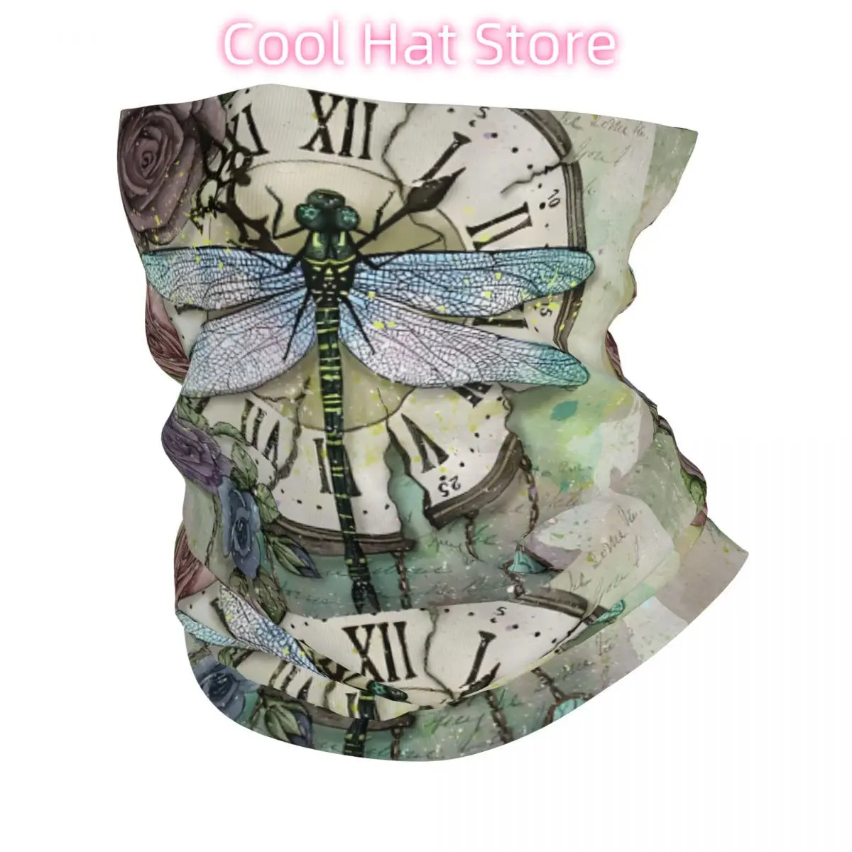 

Гетры для шеи Dragonfly Time, шарф для лица, гетры для мужчин и женщин, бандана, шарф, тонкий летний
