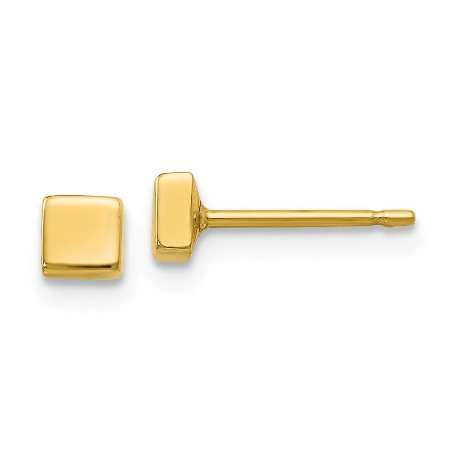 

14k Polished Square Post Ear
