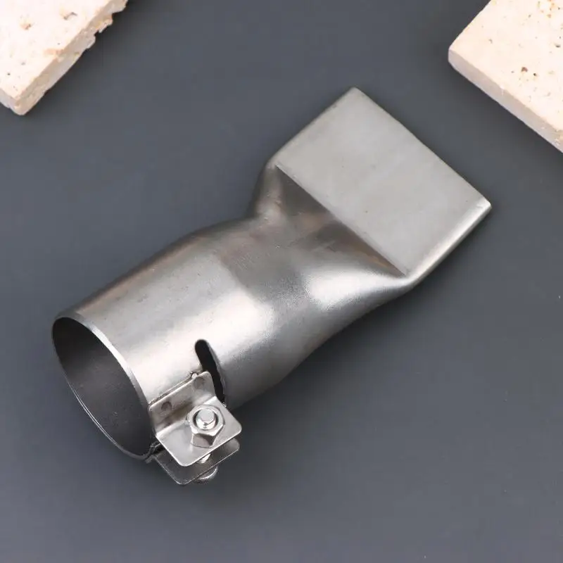 40MM Flat Stainless Steel Hot Air Welding Nozzle for Welding Gun Temperature Stable Performance Assembly Line
