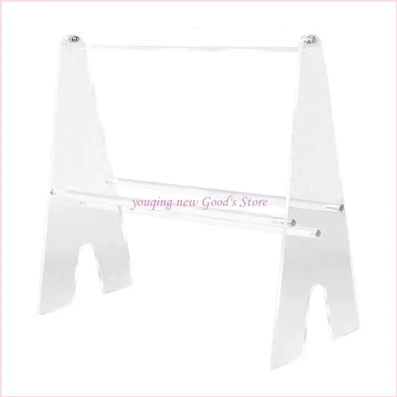 

57QA Elegant Hairband Storage Solution Sturdy Clear Acrylics Double Layers Accessory for Large Capacity Home Organization