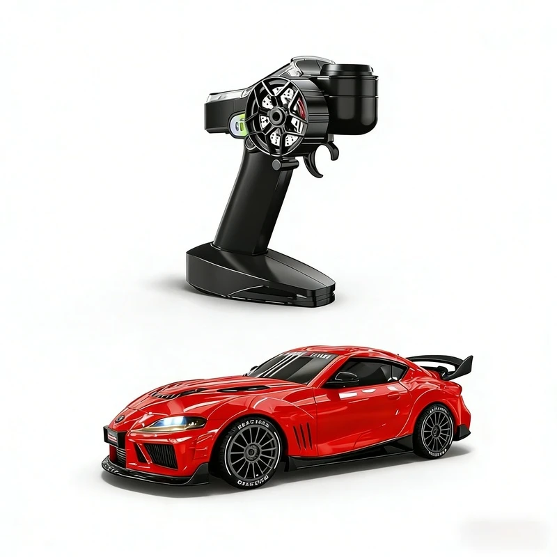 1:43 Supra 1087X RC Drift Car Diecast Metal Body 4WD Full