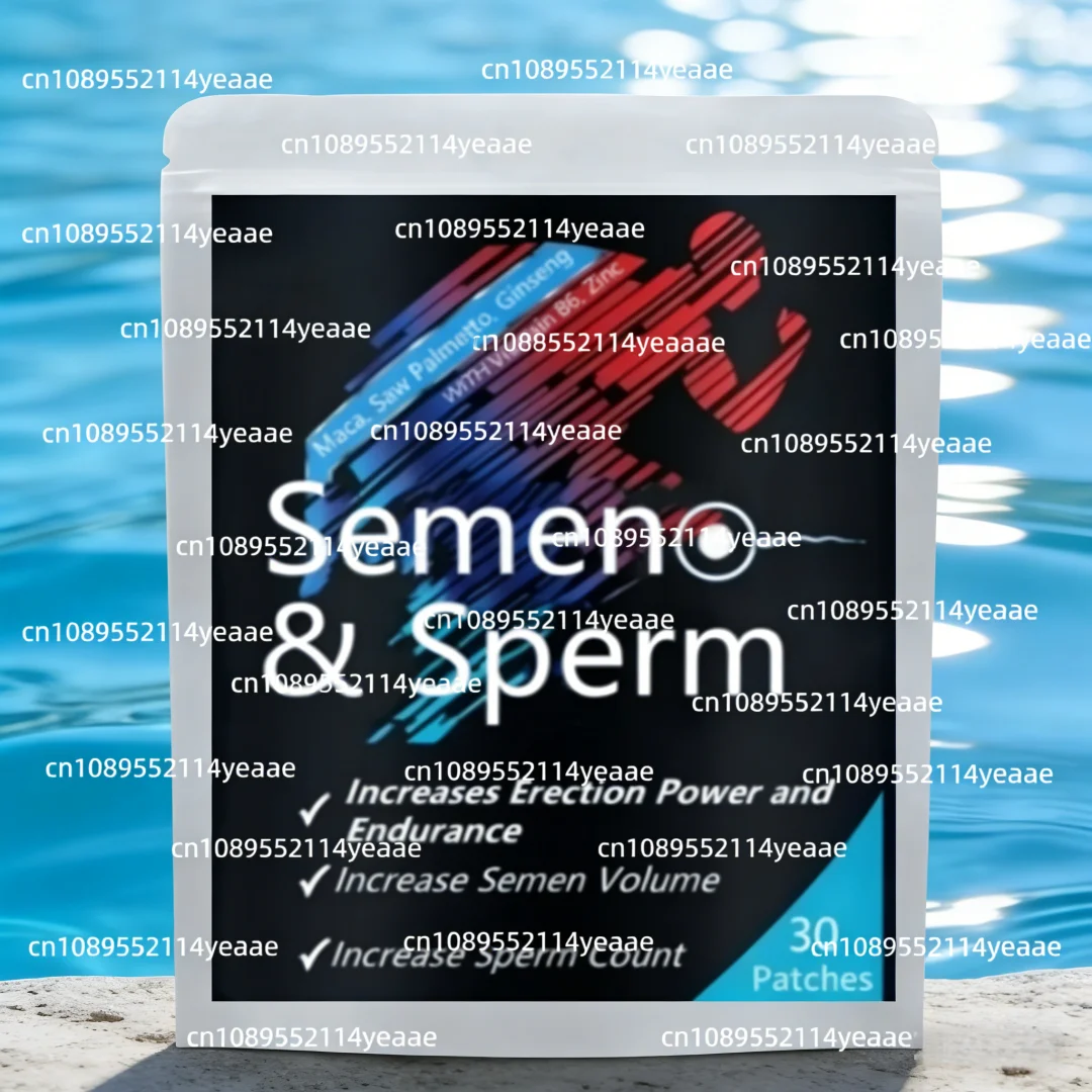 Strongest Semen & Sperm, Male Fertility Patch, Increase Semen Volume, Sperm Count, 30 Patches, Advanced Male Performance Formula