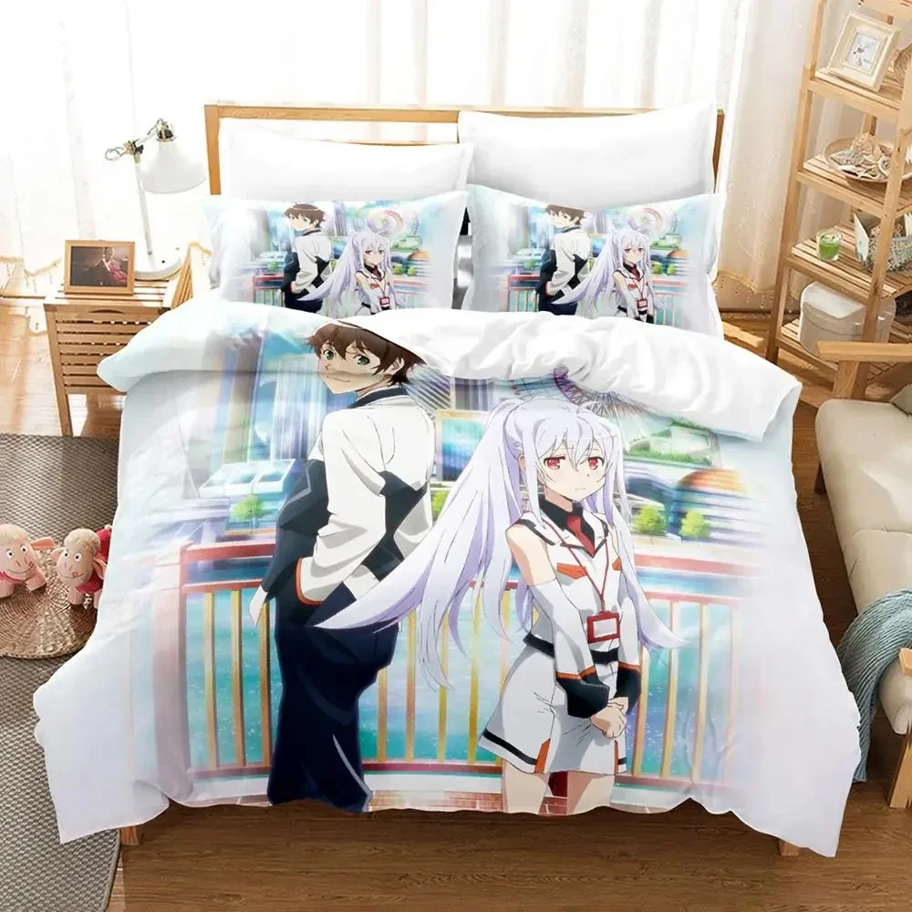 3D Print Anime Plastic Memories Isla Bedding Set Duvet Cover Bed Set Quilt Cover Pillowcase Comforter king Queen Size Boys Adult