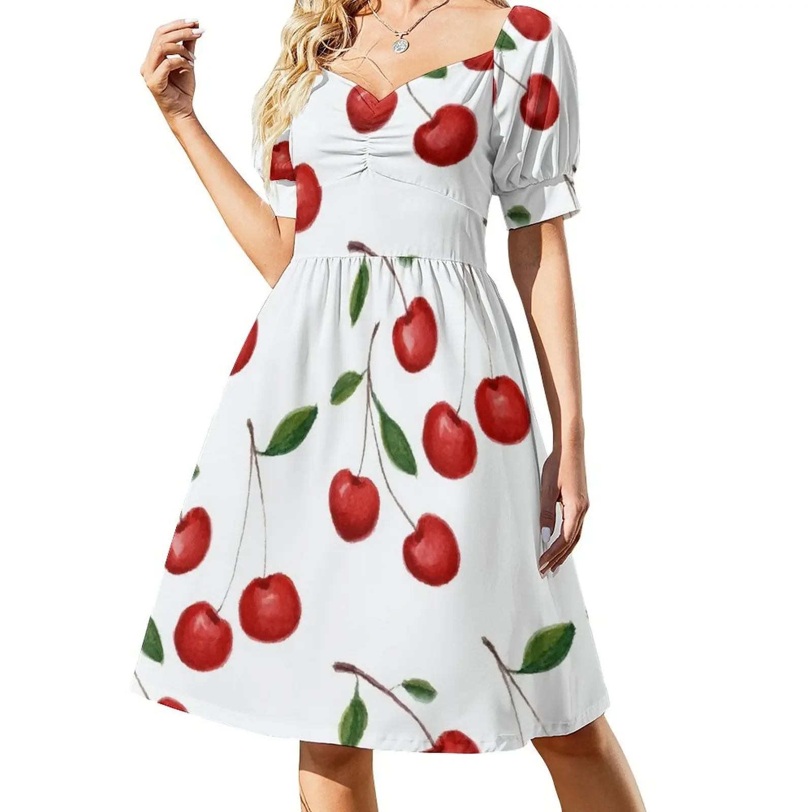 

I Cherries You Short-Sleeved Dress sexy short dresses daring prom dress 2025