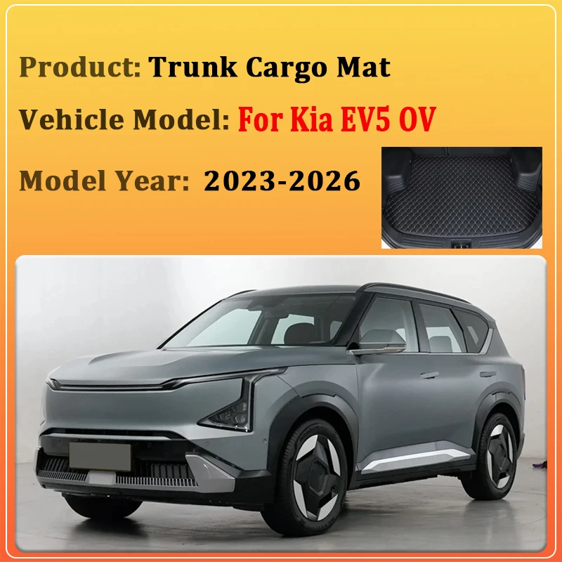 Car Rear Trunk Pad For Kia EV5 OV Accessories 2023 2024 2025 2026 Anti Dirty Mat Leather Storage Pads Anti-Slip Auto Accessories