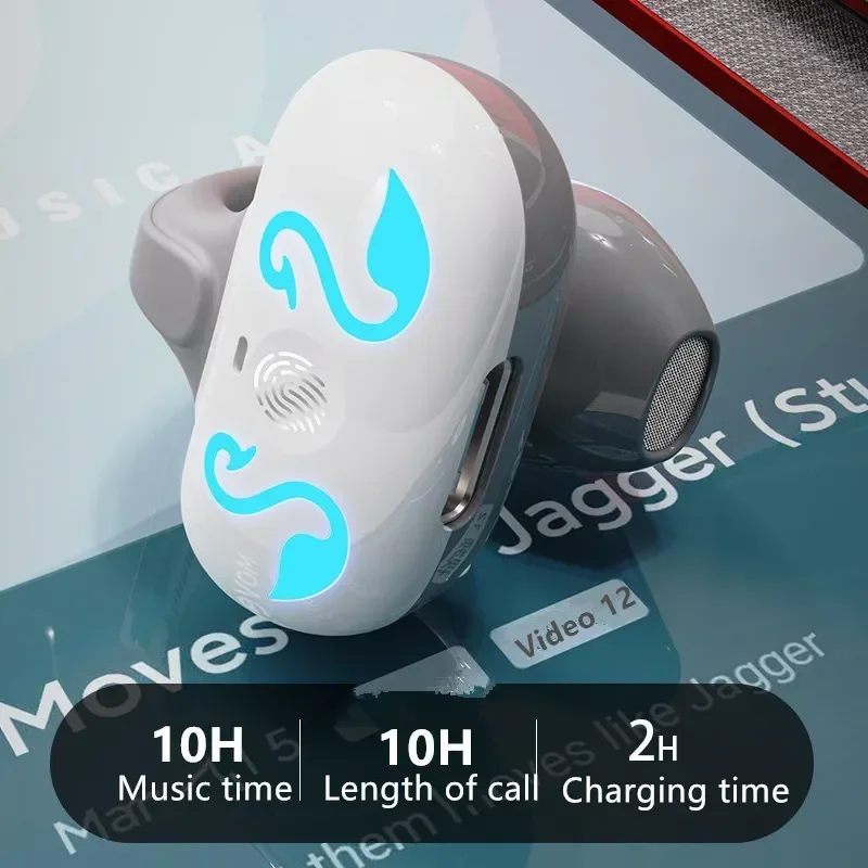 GD68 TWS بلوتوث مع ميكروفون سماعات لاسلكية هاي فاي ستيريو بطارية طويلة الأمد للحد من الضوضاء سماعات رياضية مقاومة للماء