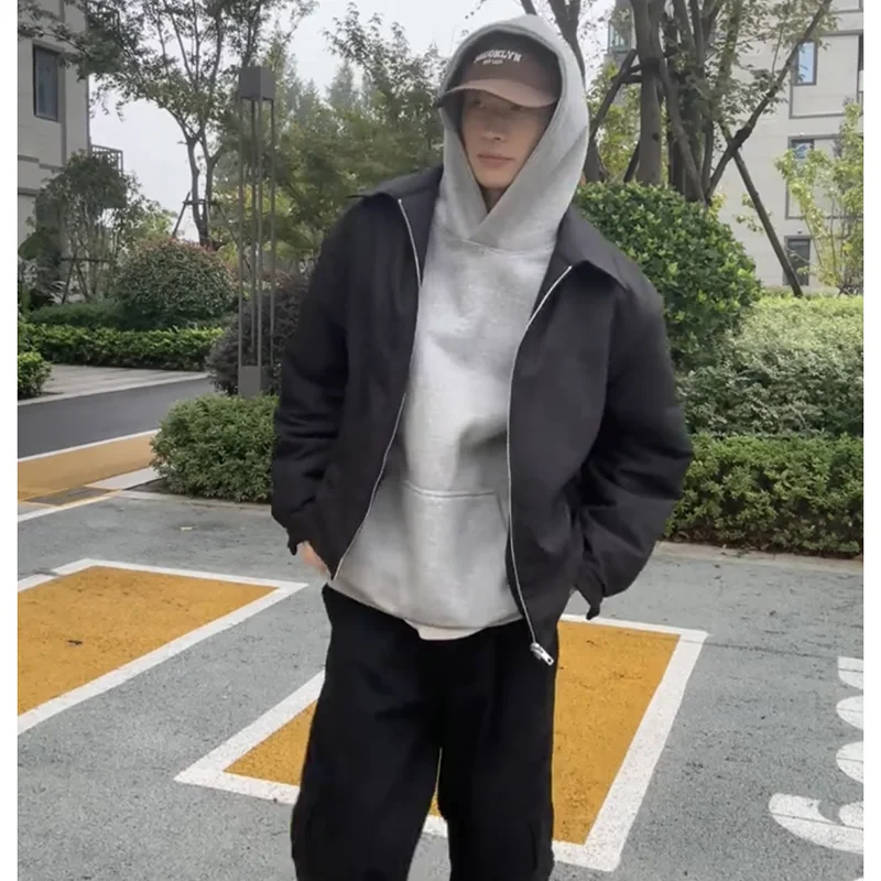 

Мужская осенне-зимняя хлопковая куртка Bla с отложным воротником, теплая, утолщенная, приталенная, из хлопка