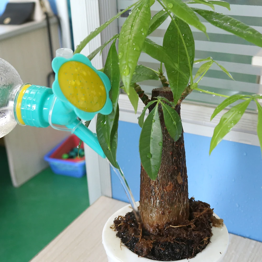 10pcs Bottle Cap Sprinkler Plant Double-headed Bonsai Watering Can Portable Plastic Double-headed Bottle Cap Spray