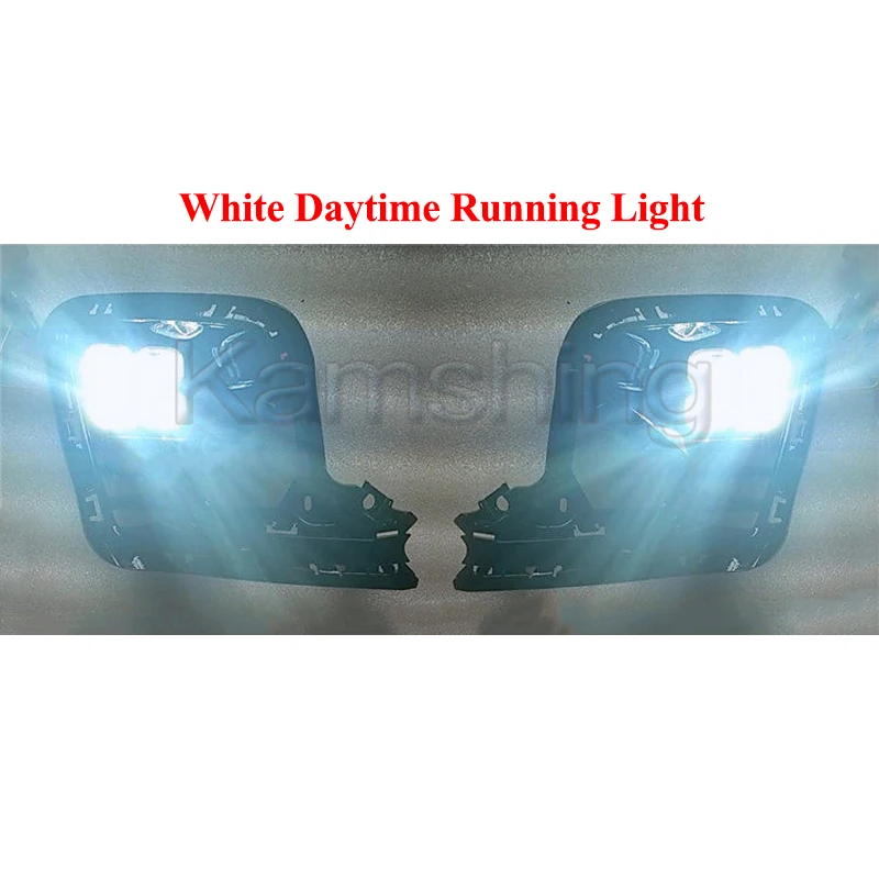 Kamshing 1 Set Modifying LED Daytime Running Light DRL For KIA RIO 2022-2023 Front Fog Light Fog Lamp Daytime Light