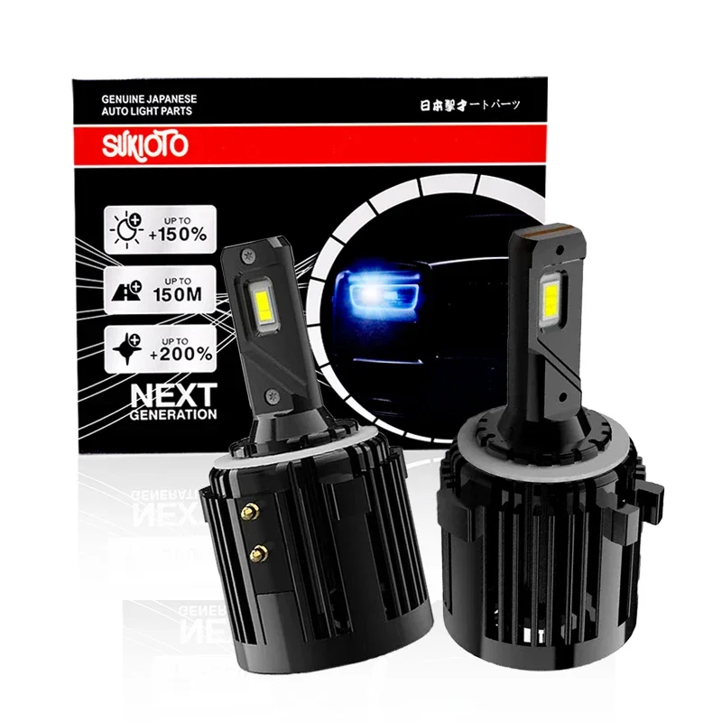 

2PCS SUKIOTO GENUINE Car Headlight H7 LED Auto Bulbs Light Canbus H7 LED Lamp 6000K LED Headlight Bulbs For VW Golf 7 Golf 6 MK7