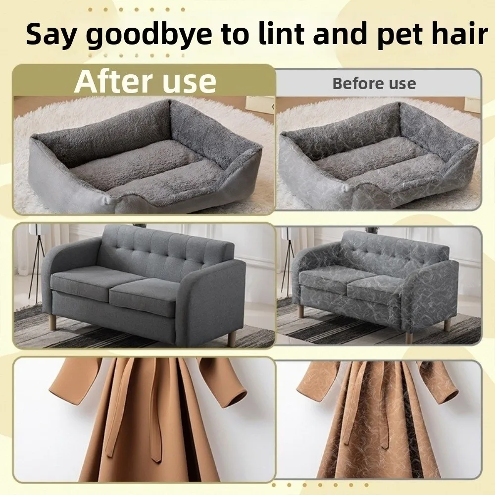 Portable Pet Hair Remover Glove Washable Reusable Pet Grooming Gloves Static Hair Dehairing Dog Hair Remover Tool