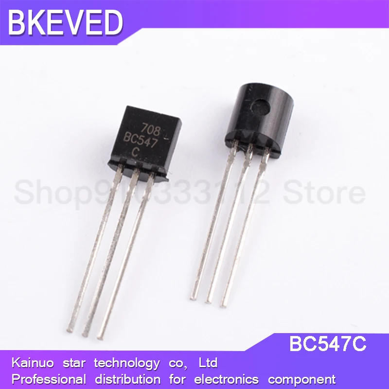 100pcs BC547B BC547C BC546B BC548B BC550B BC556B BC557B BC558B BC558C BC559B TO92 transistor BC547 BC546 BC548 BC550 BC557 BC558