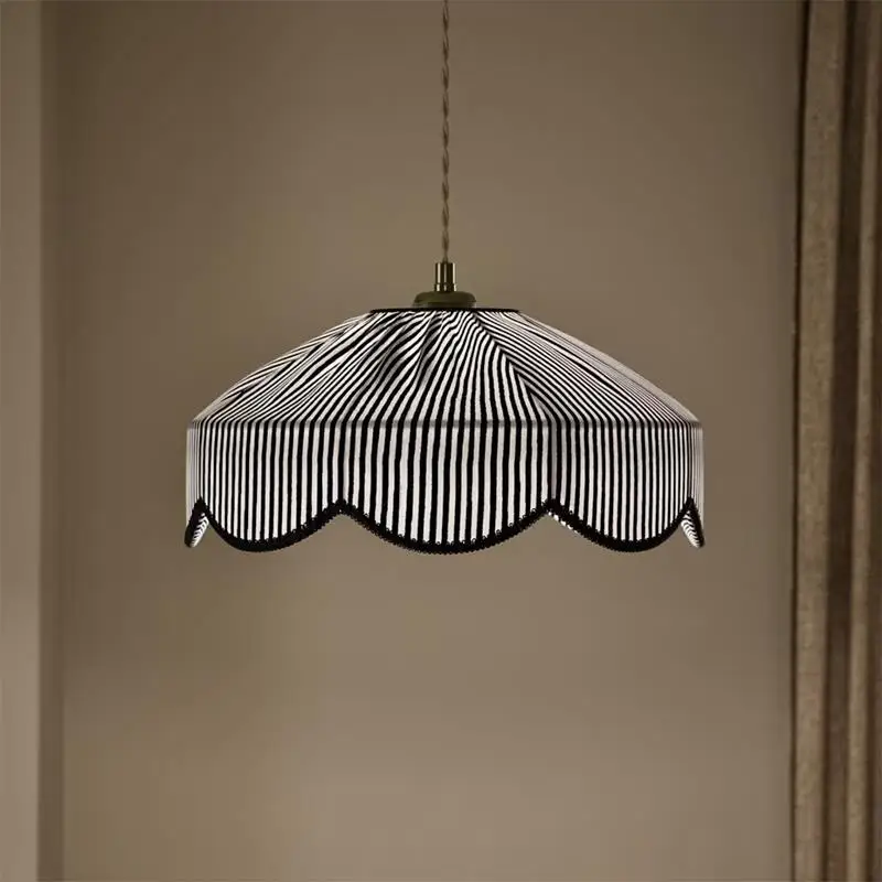 Personality Colored Stripes Pendant Lights Designer Creative Atmosphere Lamps Fixtures Living Room Bedroom Restaurant Luminaire
