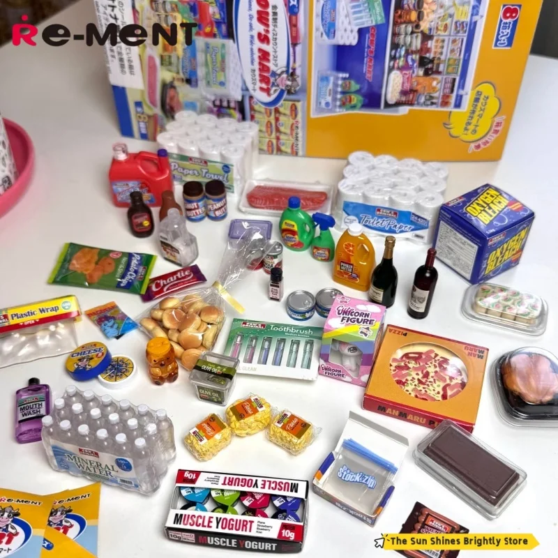Re-ment-solo para miembros de escena en miniatura, tienda de descuento, Cow'S Mart Hipster, caja ciega, regalo ornamental, nuevo