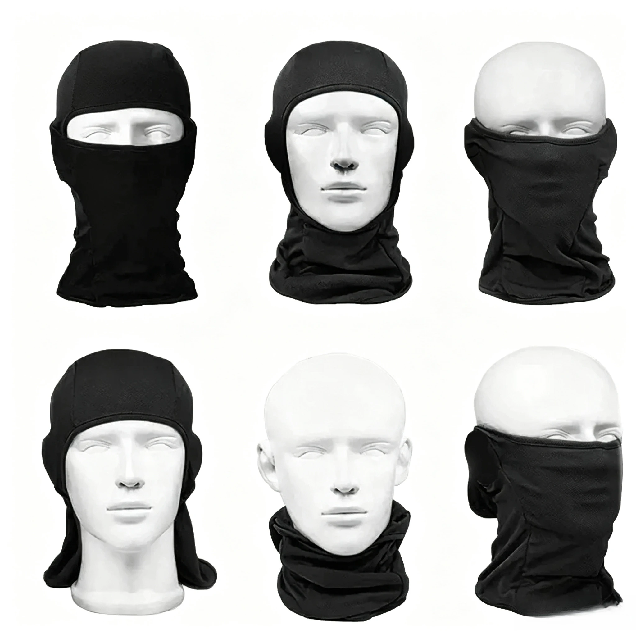Men Balaclava Face Mask Breathable Quick Dry Ski Mask Windproof Cycling Full Face Cover Neck Gaiter Outdoor Sports Helmet Liner