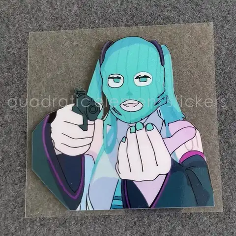 Miku Motorcycle Sticker Water Proof Electric Car Cartoon Onion Beautiful Girl Funny Creative Cosplay Props Decorate Patch Gift