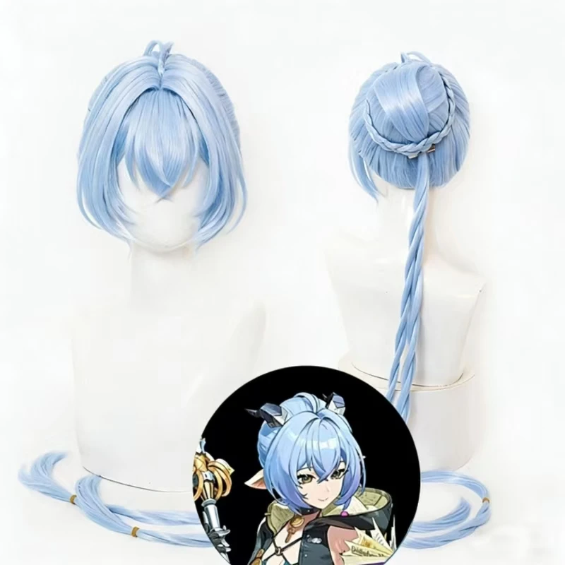 

Anime Zenless Zone Zero cosplay wig Lucia Elowen Blue Wig Long Braids Hair for Women Girls Carnival Heat resistant synthetic wig