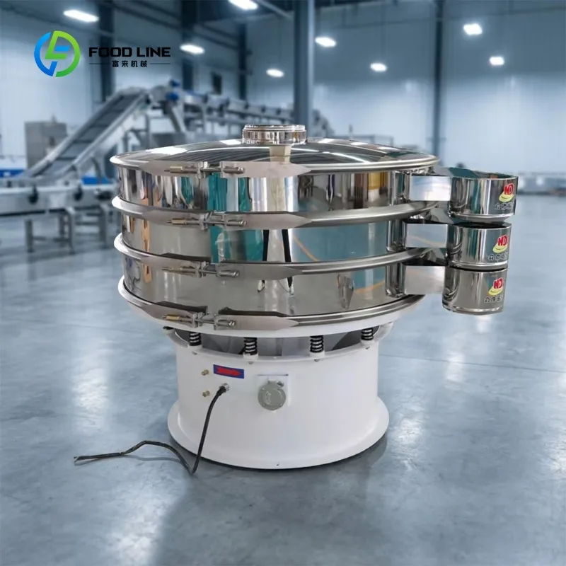 Customized Stainless Steel Vibro Screener Electric Rotary Vibrating Sieve Multi Layer Sifter for Fine Powder