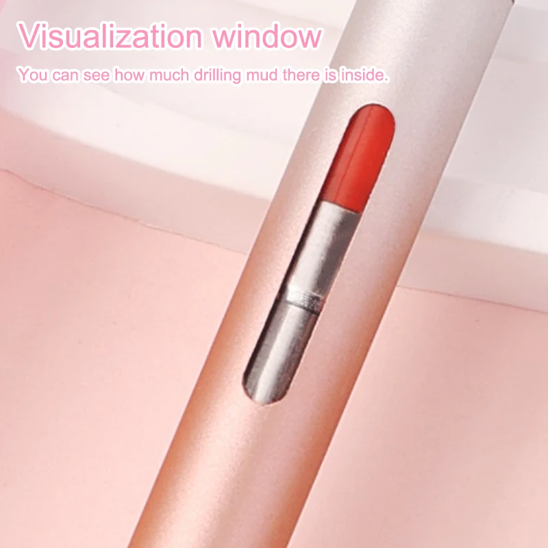 네일 드릴 펜 도구 회전식 드릴 크레용 흡착 스티커 네일 도구 무폐기물 접착 미니 비드 회전 왁스 도구