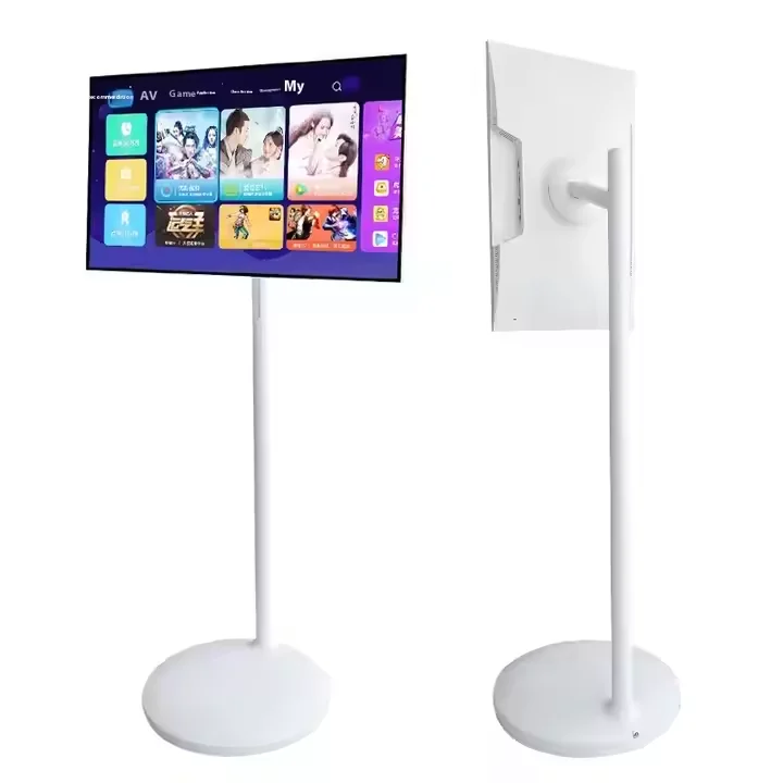 32-Inch Smart HD TV Android 12 5h Battery 120Hz Refresh Rate Vertical Display Large Portable LCD HDTV Android 12 Interactive