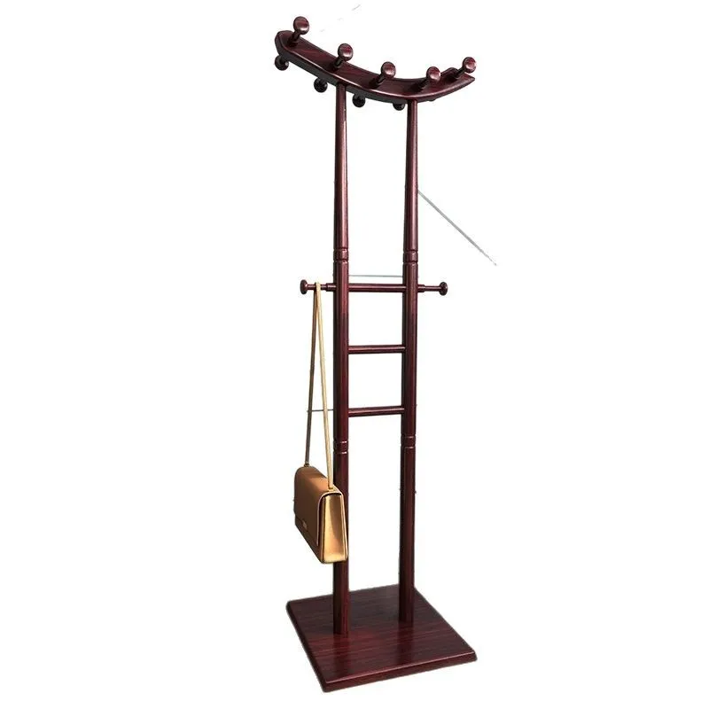 

Solid wood coat rack household room hanger bedroom clothes rack living room