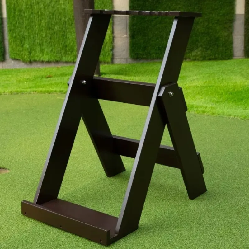 Durable Wooden Golf Club Bracket Many Occasions Robust Frame Indoor Outdoor Using Versatile Storage Solution For Golf Equipments