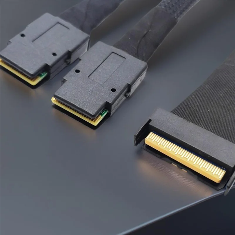 A23F-Mclo X8 MCIO 8I(74P) To Dual SFF-8087 Cable PCIE5.0 Server Adapter Cable Connection Cable Server Adapter Server Cable