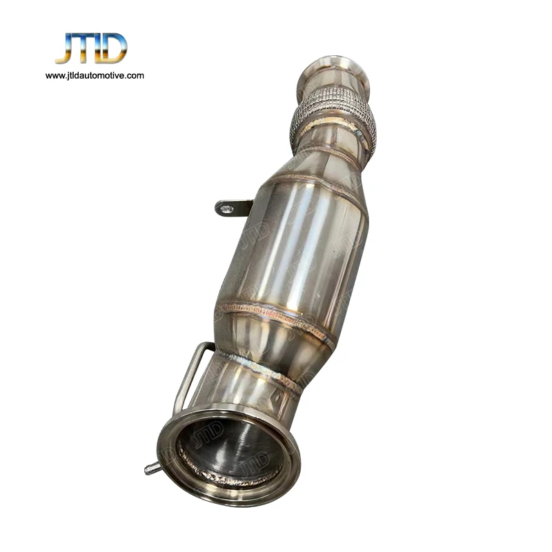 Downpipe For BMW G20 330E B48 Euro VI Euro 6 SS304 Stainless Steel Performance Catless Exhaust System  - Active Sound System