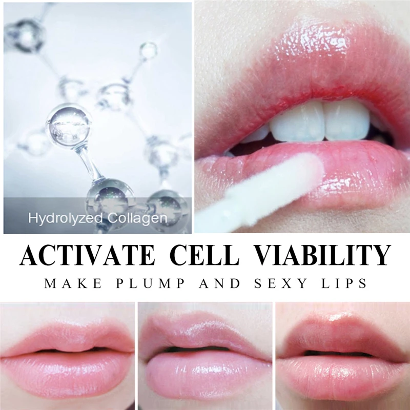 Lip Care Serum Instant Volumising Lip Plumper Moisturizing Repairing Reduce Lip Fine Line Mask Collagen Lip Plump Oil Protection