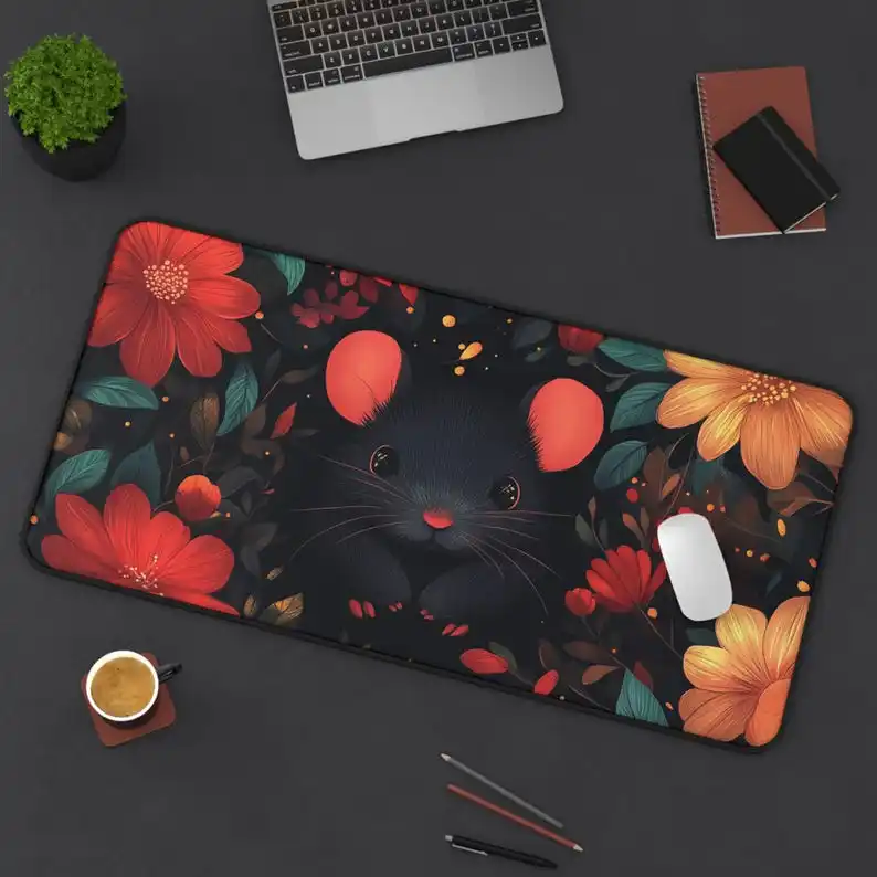 

Cute Floral Pattern Mousepad,non-slip and Water-resistant Mousepad,office Game Table Decoration Mat,the Perfect Gift for Friends