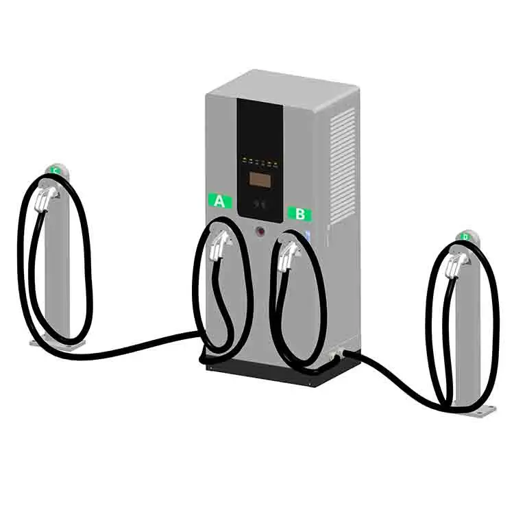 EVEGO OEM 360kW Pengisi Daya Cepat Kendaraan Listrik Empat Senjata Stasiun Pengisian DC yang dipasang di lantai