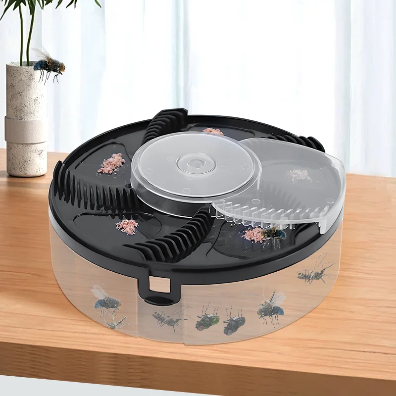 Nova Armadilha Elétrica para Moscas, Recarregável via USB, Ferramenta de Captura de Insetos Segura para Uso Interno e Externo, Ideal para Casa, Cozinha e Jardim