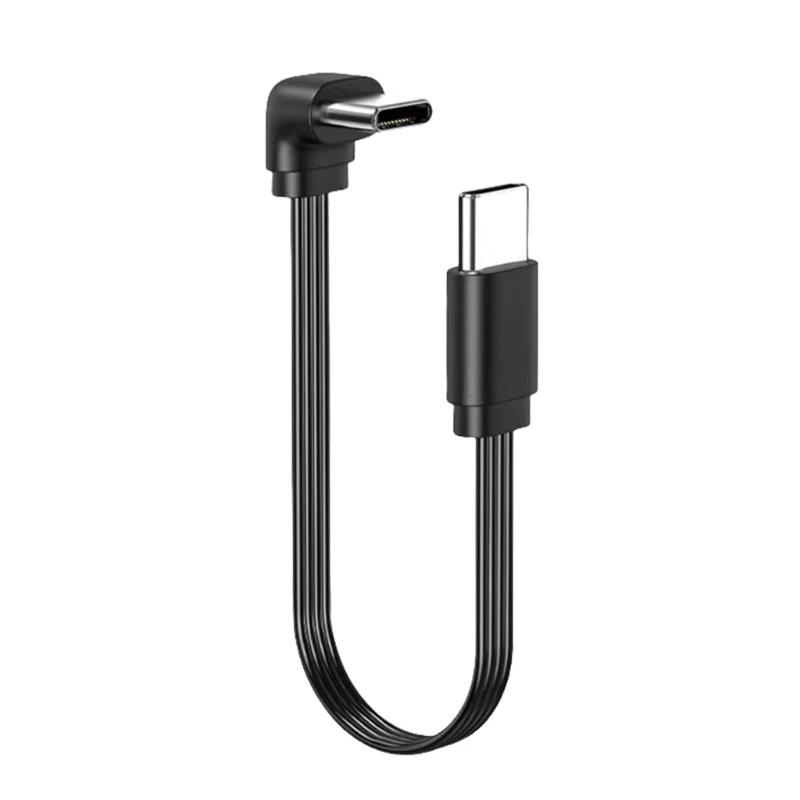 2025 Neues flaches 65-W-USB-C-Kabel aus Silikon, USB-C-Stecker-auf-Buchse-Kabel für Gaming-Laptops und Dockingstationen, 10