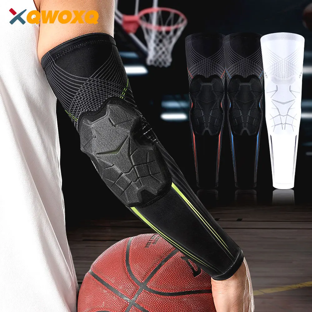 1 PCS Sports Elbow Pads, Basketball Shooter Sleeves Men, Women Collision Avoidance Padded Elbow for Volleyball Football Baseball