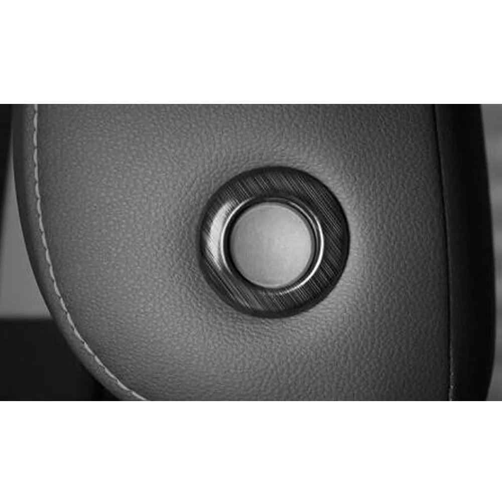 For Volkswagen VW Passat B8 2016 2017 2018 2019 ABS/Steel Car Seat Headrest Button Cover Decoration Stick Interior Accessories