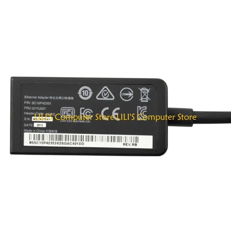 A52B RJ45 Ethernet Extension Adapter 4x90Q84427 لـ X13 L13 T14 P14S P15S P43S P53S X390 GEN 2 كابل محول التمديد