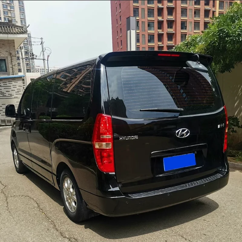 For Hyundai Starex H-1 Spoiler ABS Plastic Material Unpainted Colored Rear Roof Spoiler Wings