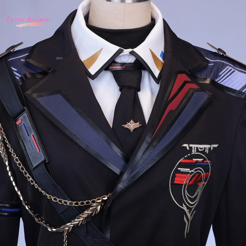 사랑과 Deepspace Caleb 코스프레 의상 Farspace 대령 유니폼 트렌치 할로윈 파티 여성용 남성용 카니발 Cos 소품